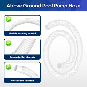 MUSCCCM hose primed by filling with water for steady flow and reduced air.