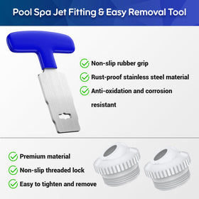 MUSCCCM pool plug removal tool with rubber handle included