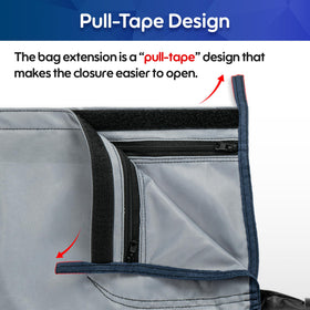 MUSCCCM pull-tab mechanism—ends view, enabling quick debris release.