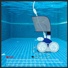 MUSCCCM sand and silt retention close-up showing effective filtration during cleaning.
