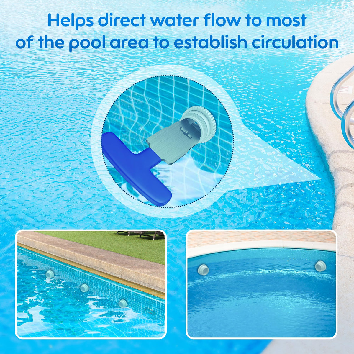 MUSCCCM SP1419A–E compatible drain fittings for pool setups