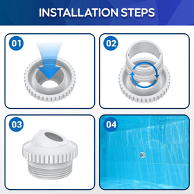 Easy-install MUSCCCM SP1419D housing simplifies pool return upgrades.