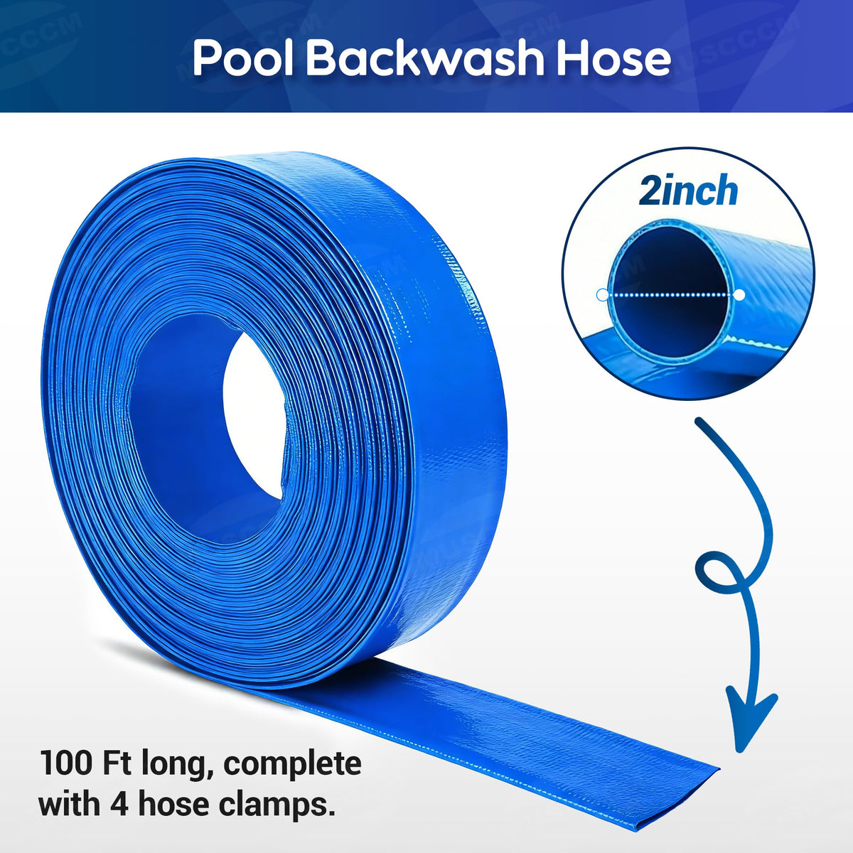Three-layer reinforced MUSCCCM hose resists wear and tears during use.