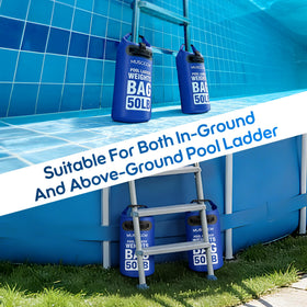 MUSCCCM two-pack ready-to-use pool step weights for home pools