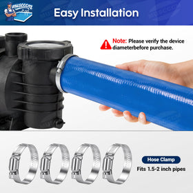 Weather-resistant MUSCCCM backwash hose withstands extreme temperatures for outdoor drainage.