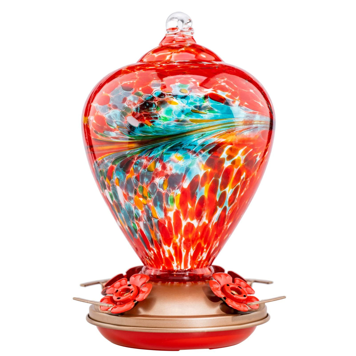 Muse Garden hummingbird feeder for outdoors hanging attracts hummingbirds to your yard.