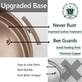 Muse Garden feeder made from recycled materials supports eco-friendly gardening.