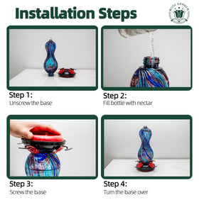 Muse Garden easy-to-fill design simplifies nectar refilling for quick setup.