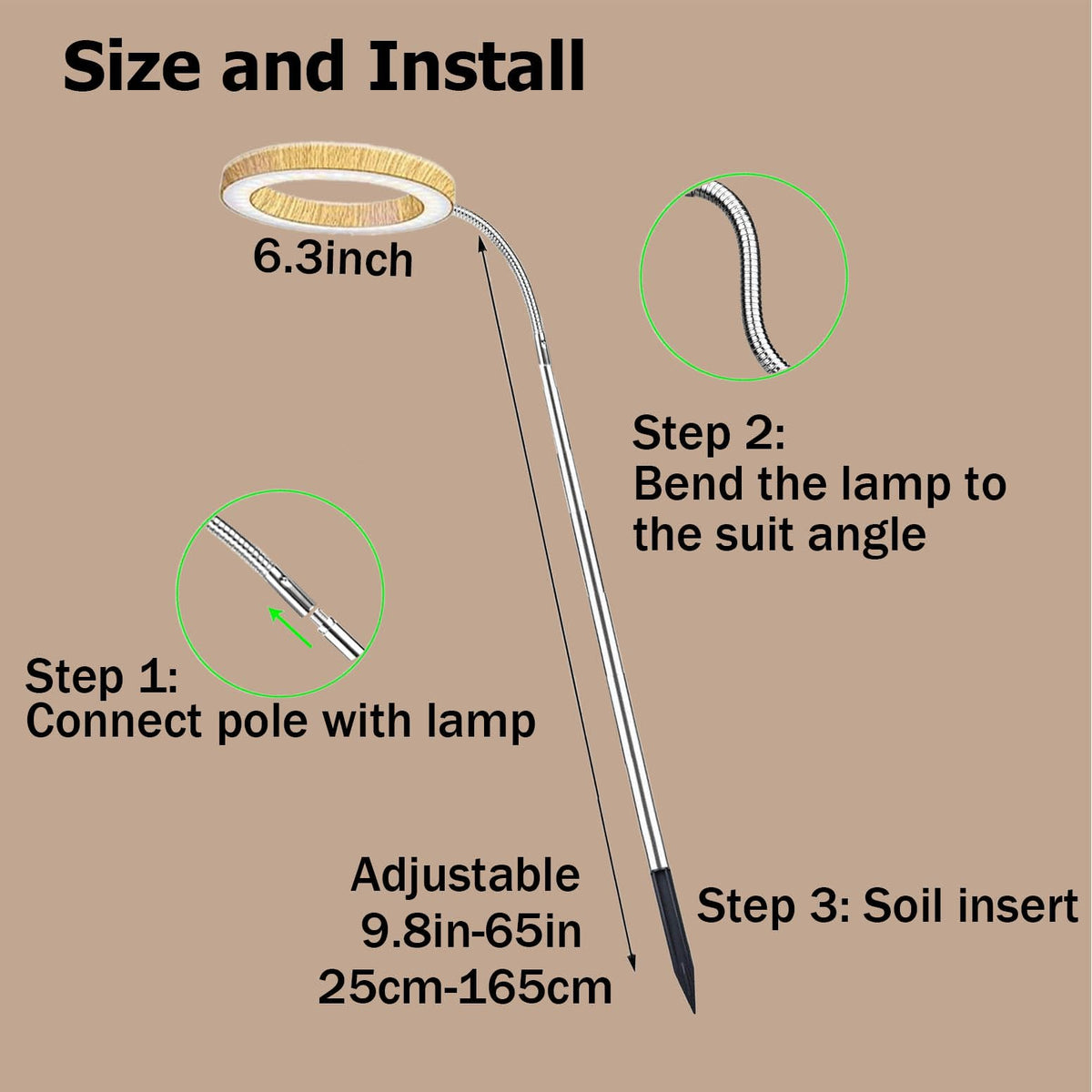 MUSELUCE grow light three color modes for versatile indoor growing
