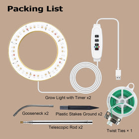 MUSELUCE grow light 360 degree gooseneck directs light precisely