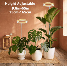MUSELUCE grow light height adjustable stand enables flexible placement for tall plants