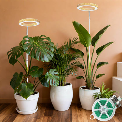 MUSELUCE grow light wood grain panel for even illumination of indoor plants