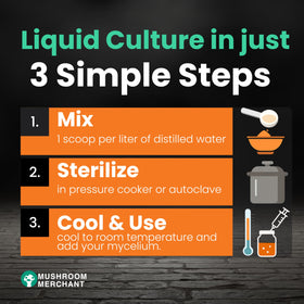 Dissolving premix in water creates ready-to-use liquid culture media.