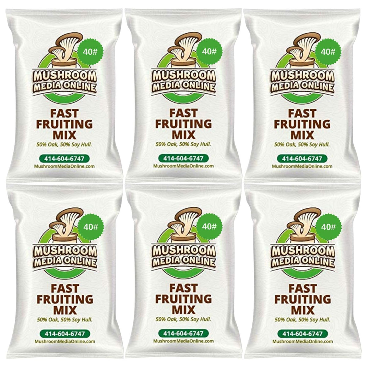 MushroomMediaOnline fast-fruiting pellets enable quick mushroom cultivation in a 10 lb bag