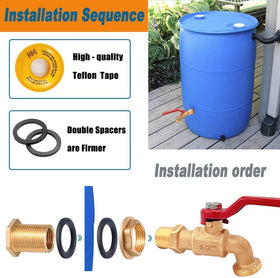 Musibo kit included parts laid out for a complete leak-free setup