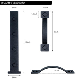 MustGood hinge magnets provide easy, tool-free attachment for authentic hardware look.