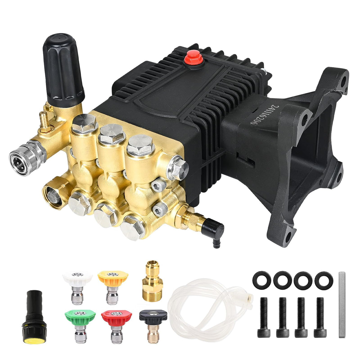Muturq 1-inch shaft horizontal triplex pump ready for quick installation