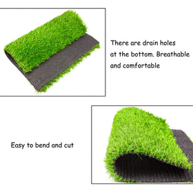 MUYG artificial grass nesting pad close-up with soft, lawn-like texture for comfort.