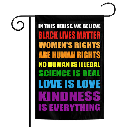 Muwodut Pride flag 12x18 ready for indoor or outdoor porch display.