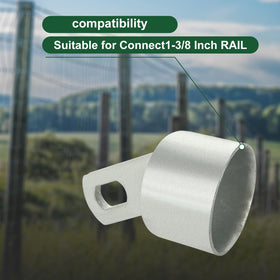 MUXHEL durable galvanized steel end cap enhances fence longevity.