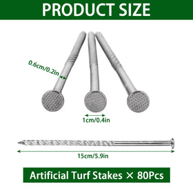MUXHEL spiral ground spikes ensure stable anchoring for durable lawn setups