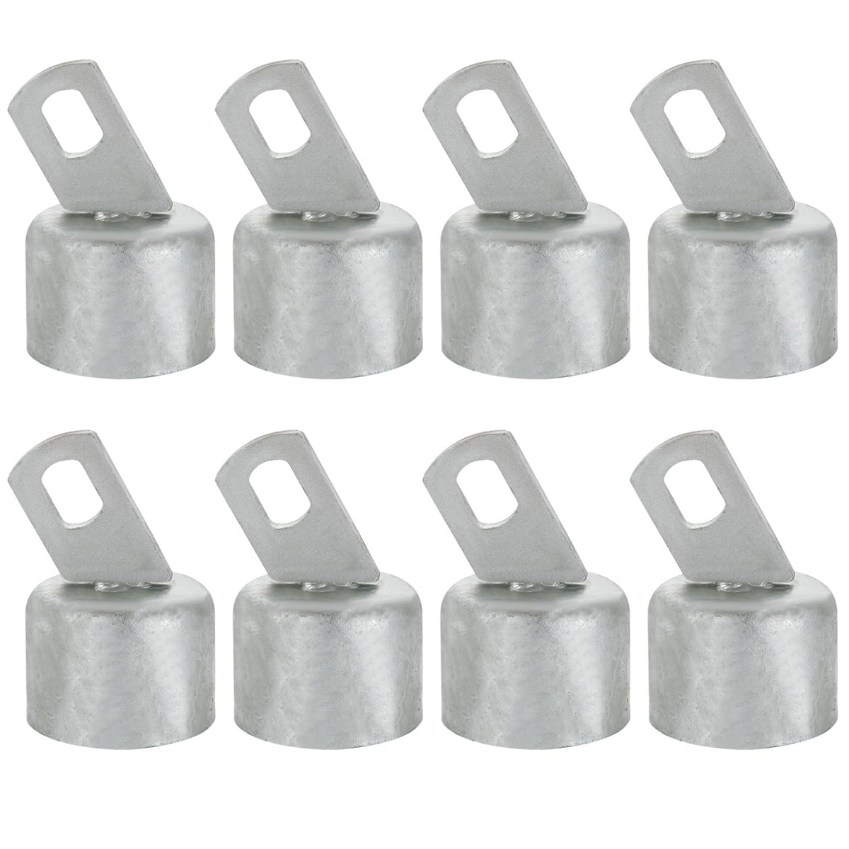 MUXHEL top rail end cap for 1-5/8 inch steel rail ensures secure fence connection.