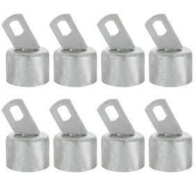 MUXHEL top rail end cap for 1-5/8 inch steel rail ensures secure fence connection.