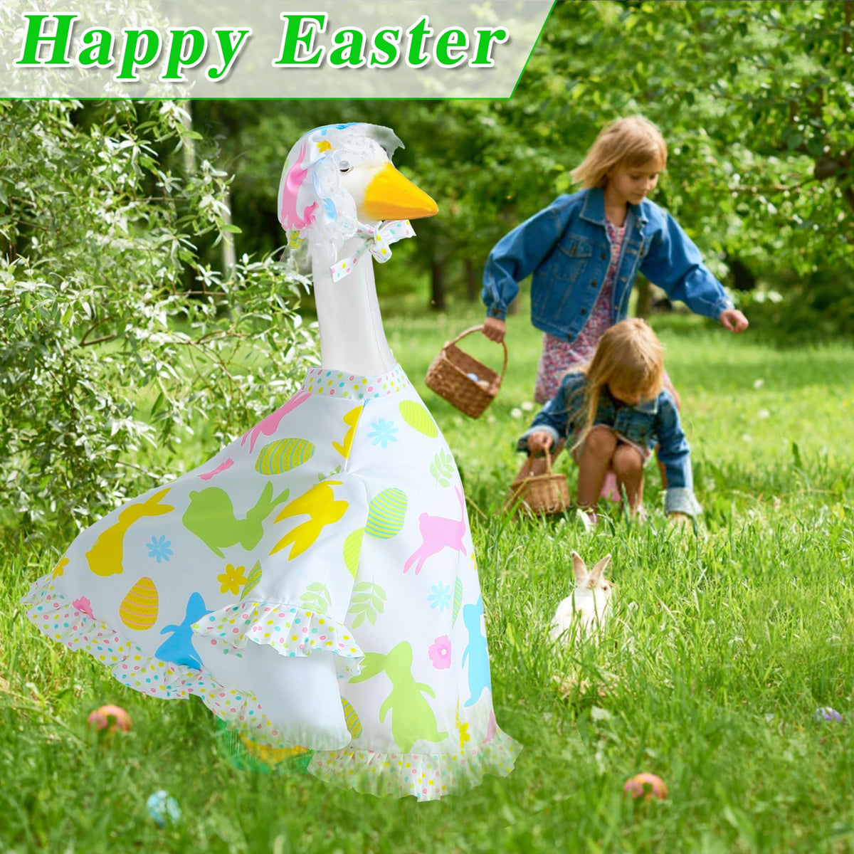 Muximud 23-inch porch goose size ensures a snug, charming look.