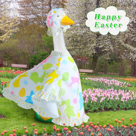 Muximud Easter goose outfit makes a giftable décor accent for friends.
