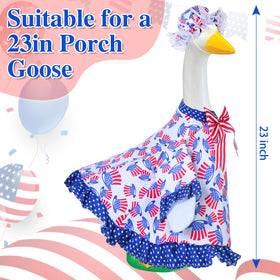 Muximud patriotic top hat highlights red white blue theme for yard decor.