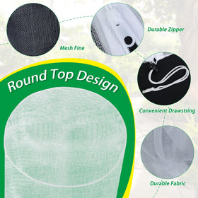 Muximud planter tower netting close-up showing breathable mesh