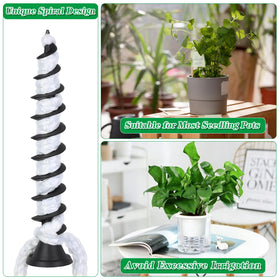 Muximud spiral stake design fits 5–12 inch planters for versatile use
