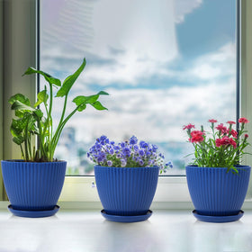 MUXINCAMP versatile indoor outdoor pot for flowers, herbs, and small plants