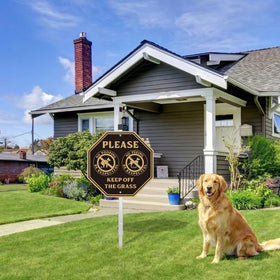 MUXYH No-Poop No-Pee signage helps keep common spaces tidy.