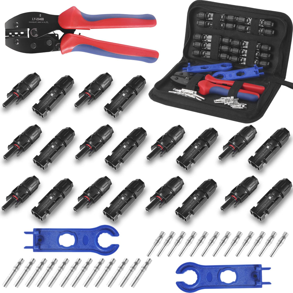MUYI 47-piece solar tools kit for quick PV setup and maintenance.