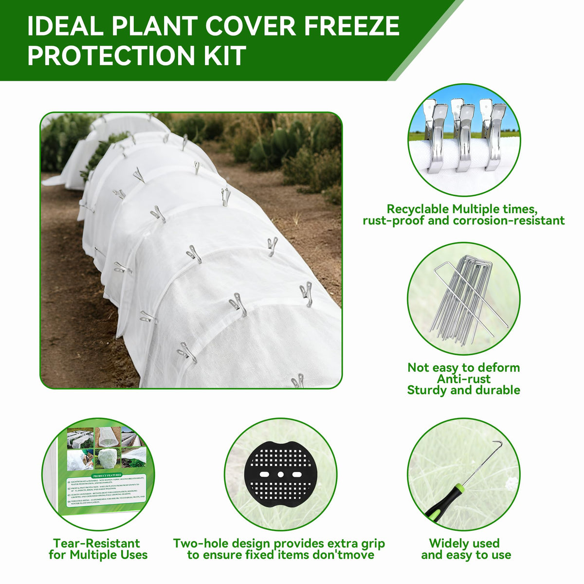 MuyuRise all-season protection fabric shields plants from frost, sun and pests