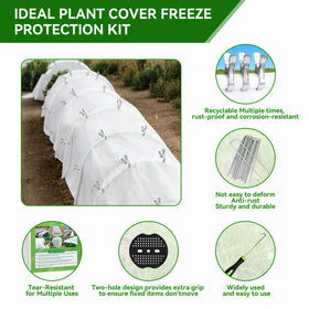 MuyuRise all-season protection fabric shields plants from frost, sun and pests
