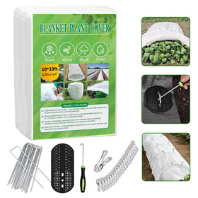 MuyuRise frost protection kit plant cover fabric protects outdoor plants from winter frost