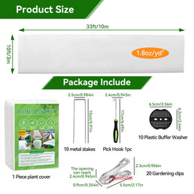 MuyuRise stainless steel garden clips secure frost covers for reuse