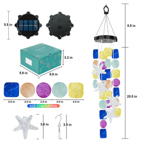MUYUN Solar starfish chimes make a thoughtful gift for mom or friends.