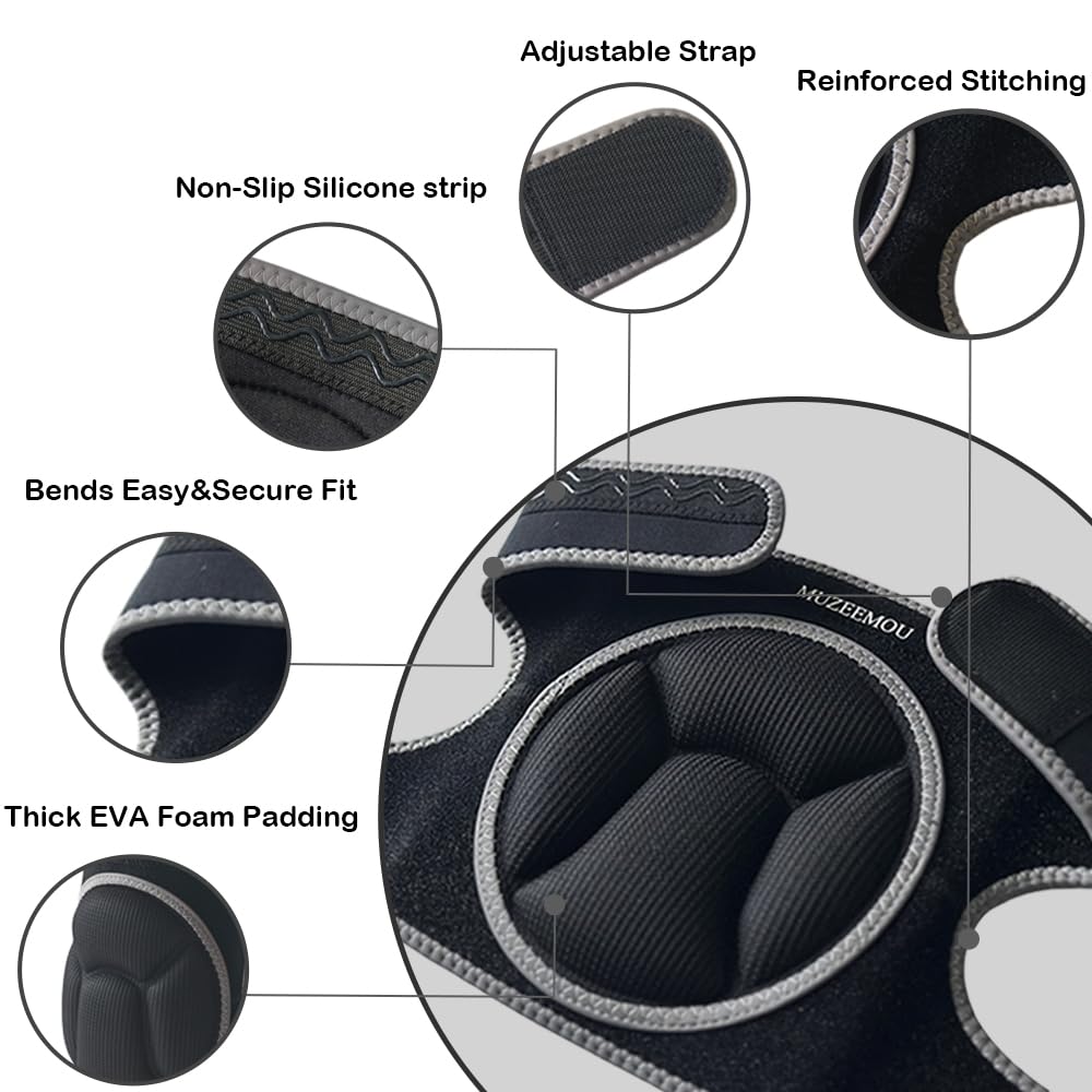 MUZEEMOU breathable fabric keeps knees cool during kneeling tasks.