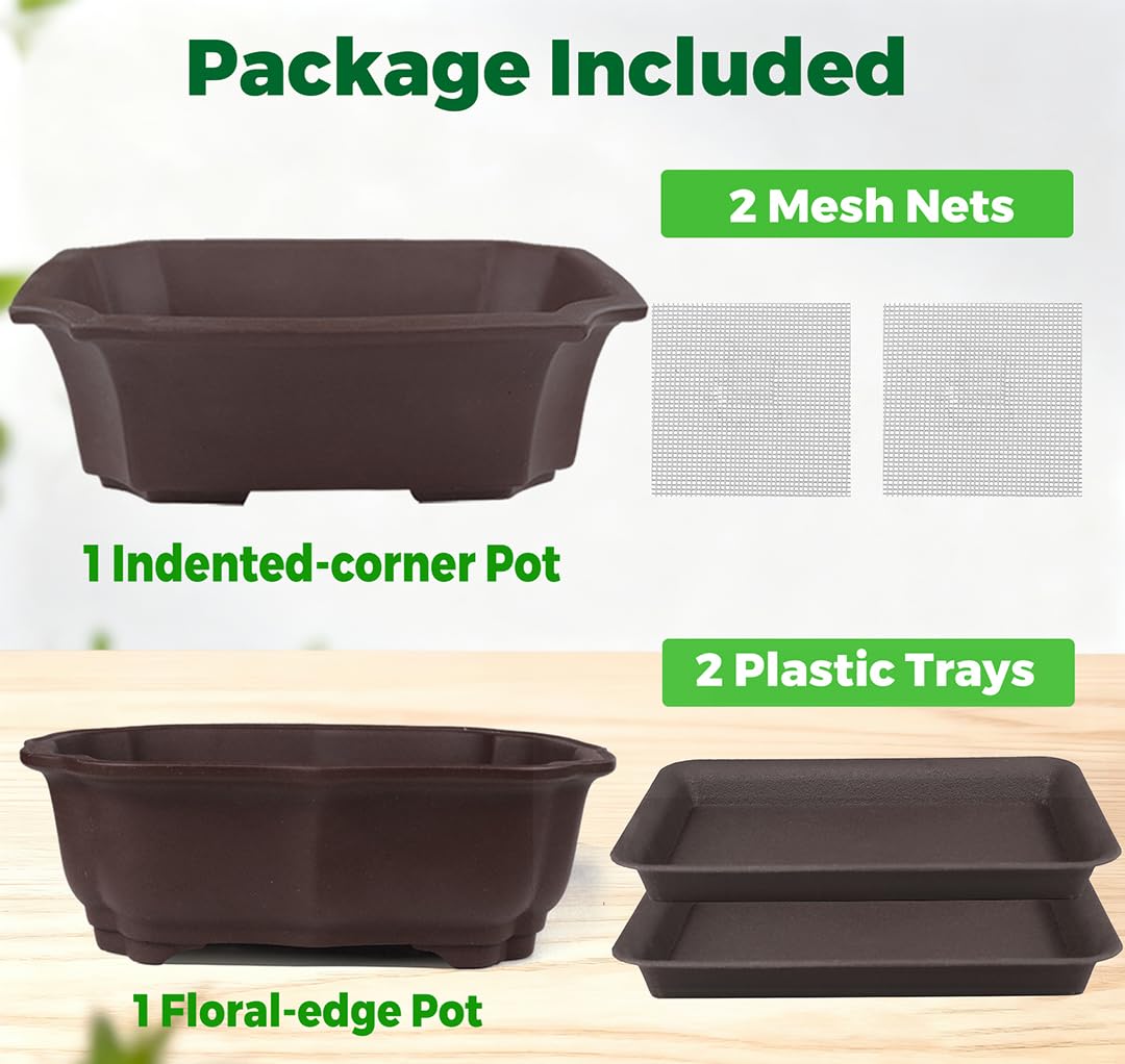 MUZHI planter with four raised feet improves air flow and stability