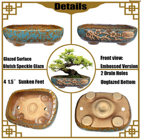 MUZHI planter features floral pattern and Dream word for vintage-inspired accent.