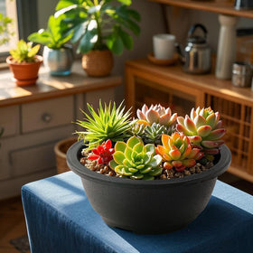 MUZHI lightweight plastic pot suitable for succulents and cacti