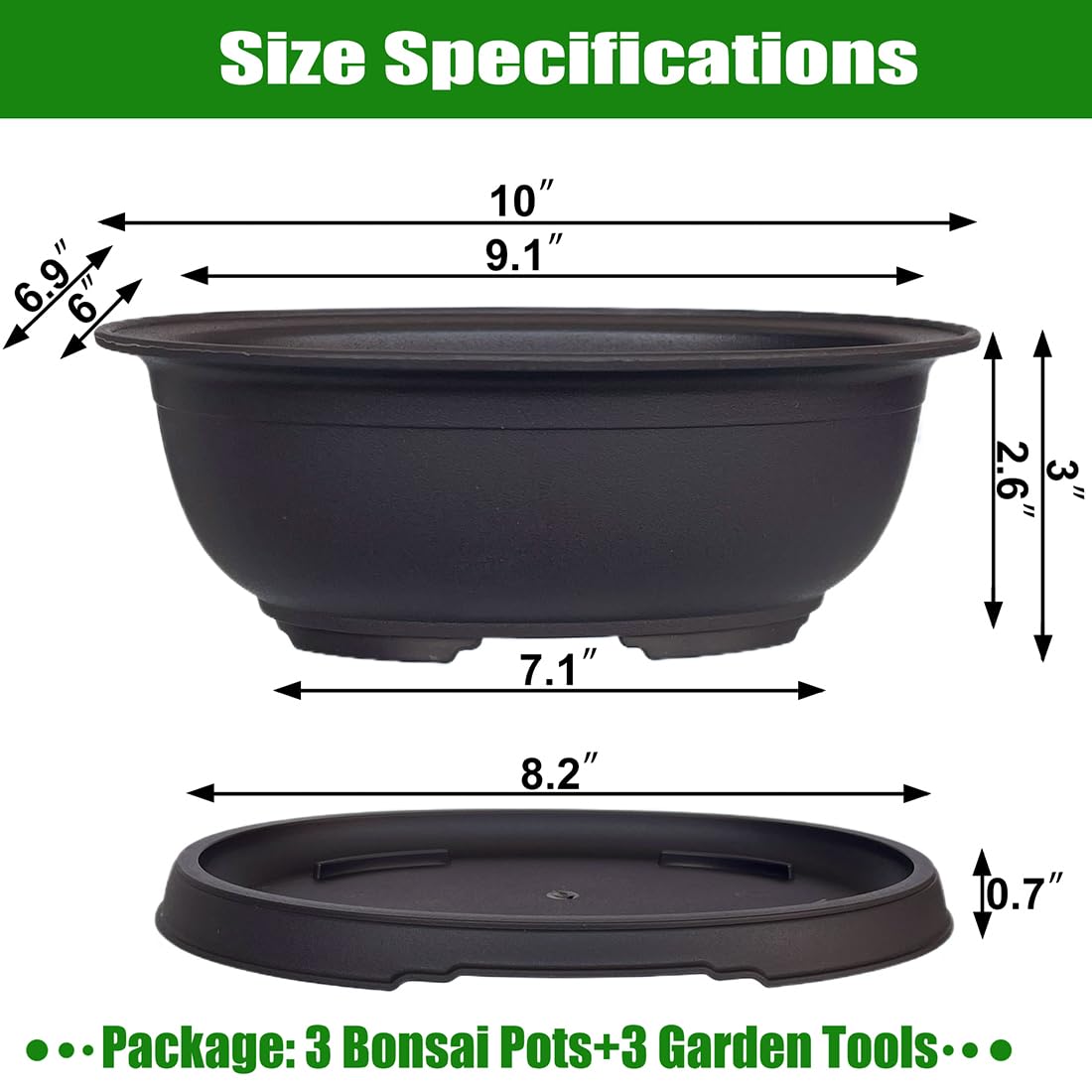 MUZHI bonsai pot with matte finish for stylish indoor/outdoor display.