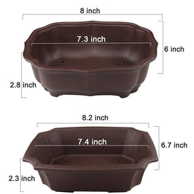 MUZHI bonsai pot bottom with drainage holes for efficient watering