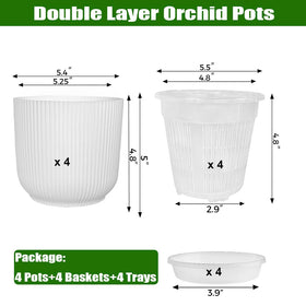 MUZHI inner clear slotted basket showing root health and air circulation