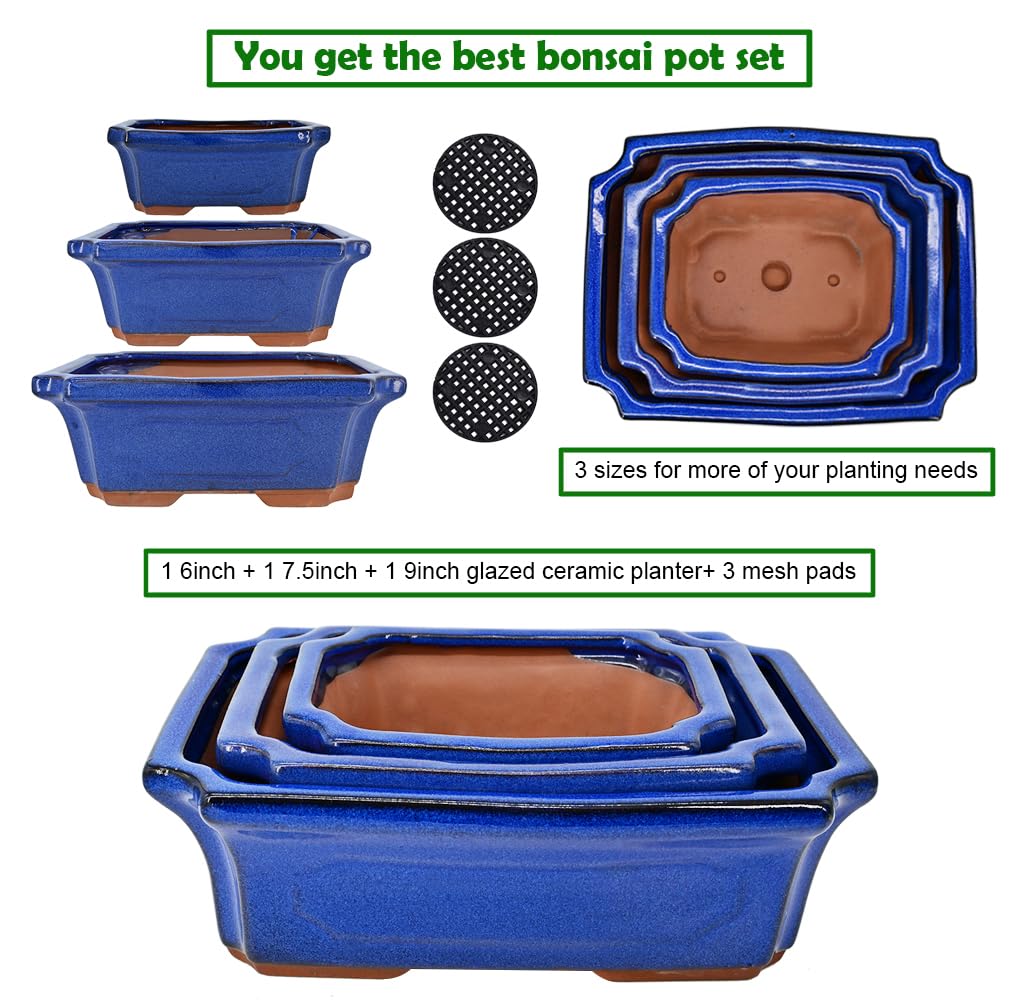 MUZHI mesh screen for small bonsai pot keeps soil contained and drains well