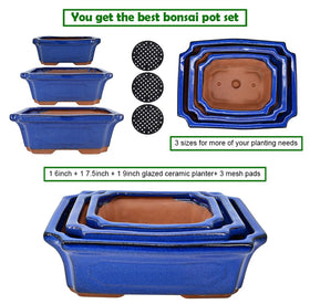 MUZHI mesh screen for small bonsai pot keeps soil contained and drains well