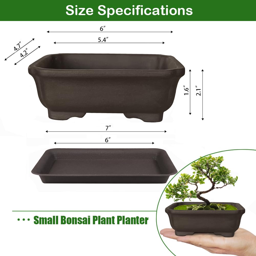 MUZHI unglazed ceramic bonsai pot close-up texture shows natural matte finish.